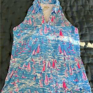Lilly Pulitzer Sailboat Racerback Top - NWOT Size Large
